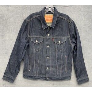 Levi's Trucker Denim Jean Jacket Dark Indigo Blue Men’s